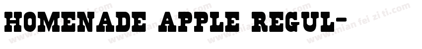 homenade apple regul字体转换